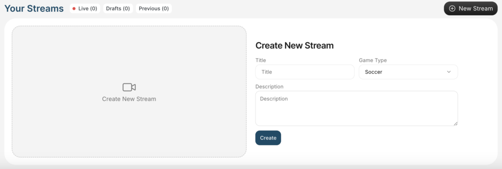 create new stream